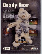 Fur Fighters Dreamcast PC PS2 2000 Vintage Video Game Poster Ad Art Acclaim Rare picture
