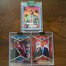 Wild Card - Donald Trump MAGA Card #45/47 Lot of 3 - 1/1, 3/10 and GTA Custom picture