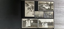 Antique WWI Era Snapshot Photo Album Rare Racing Car USN Airplane Football Sport picture