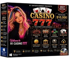 R1 Casino 777 PC Game CD | Poker Slots Roulette | 2027 New | Windows 10/11 picture