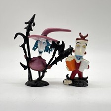 Nightmare Before Christmas Lock Devil & Shock Figure Vintage 1993 Halloween Toys picture