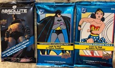 SDCC 2026 DC Absolute Universe & SDCC 2025 DC 1,2 Trading Card Packs upper deck picture