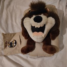 Vintage Looney Tunes Tasmanian Devil Plush Sitting On Chair Tv Taz Remote Holder picture