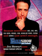 1999 • The Daily Show w/ Jon Stewart Print Ad • 90s rare GA.38 picture